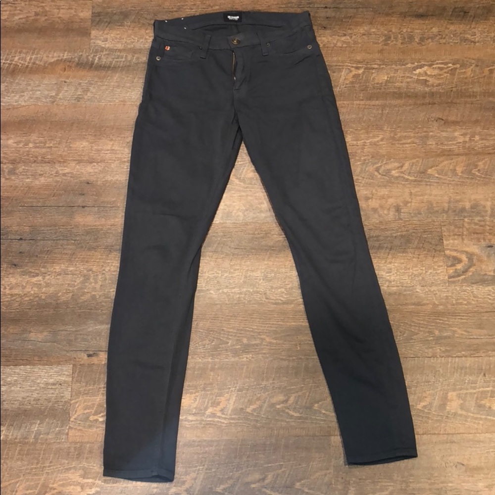 Hudson Heather Gray Mid-rise Super Skinny Pants